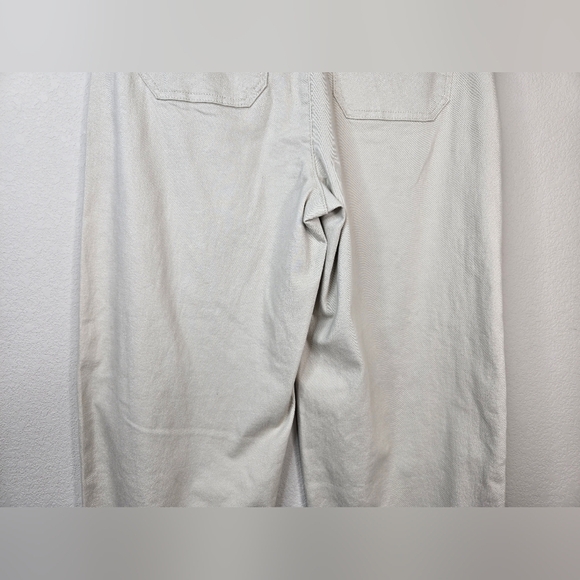 Democracy Ab Technology Womens Barrel Leg Pants Sz 8 Off White Cotton Blend - Picture 7 of 12